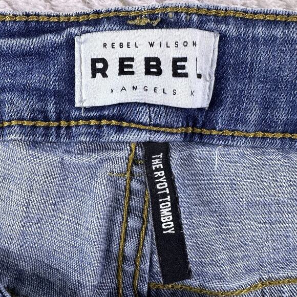 Rebel Wilson X Angels Plus 24W Jeans Stretch‎ RYOT Tomboy Women’s Distressed - Picture 13 of 16